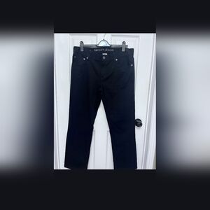 Spoy Jeans Men's Black Straight Fit Denim